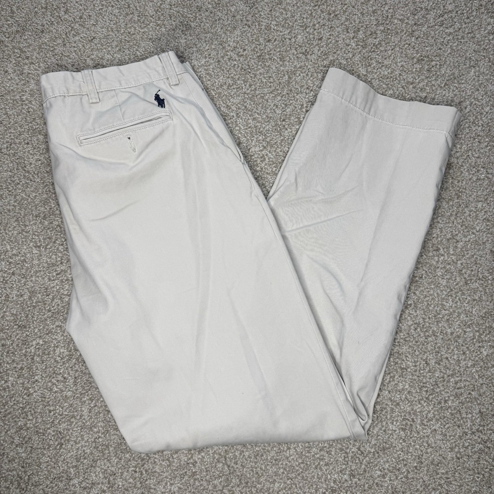 Polo by Ralph Lauren Preston Chino Pants Men's Size 36x34 Straight Leg Pony - Picture 6 of 14